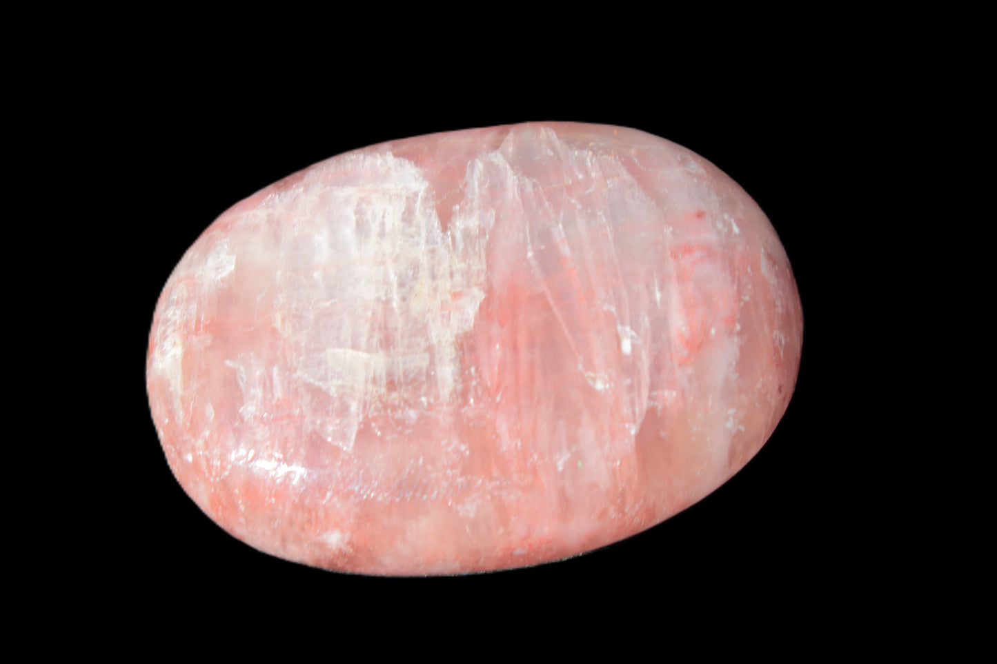 Pink Sorbet Calcite palm stone 57-61mm 71-117g Rocks and Things