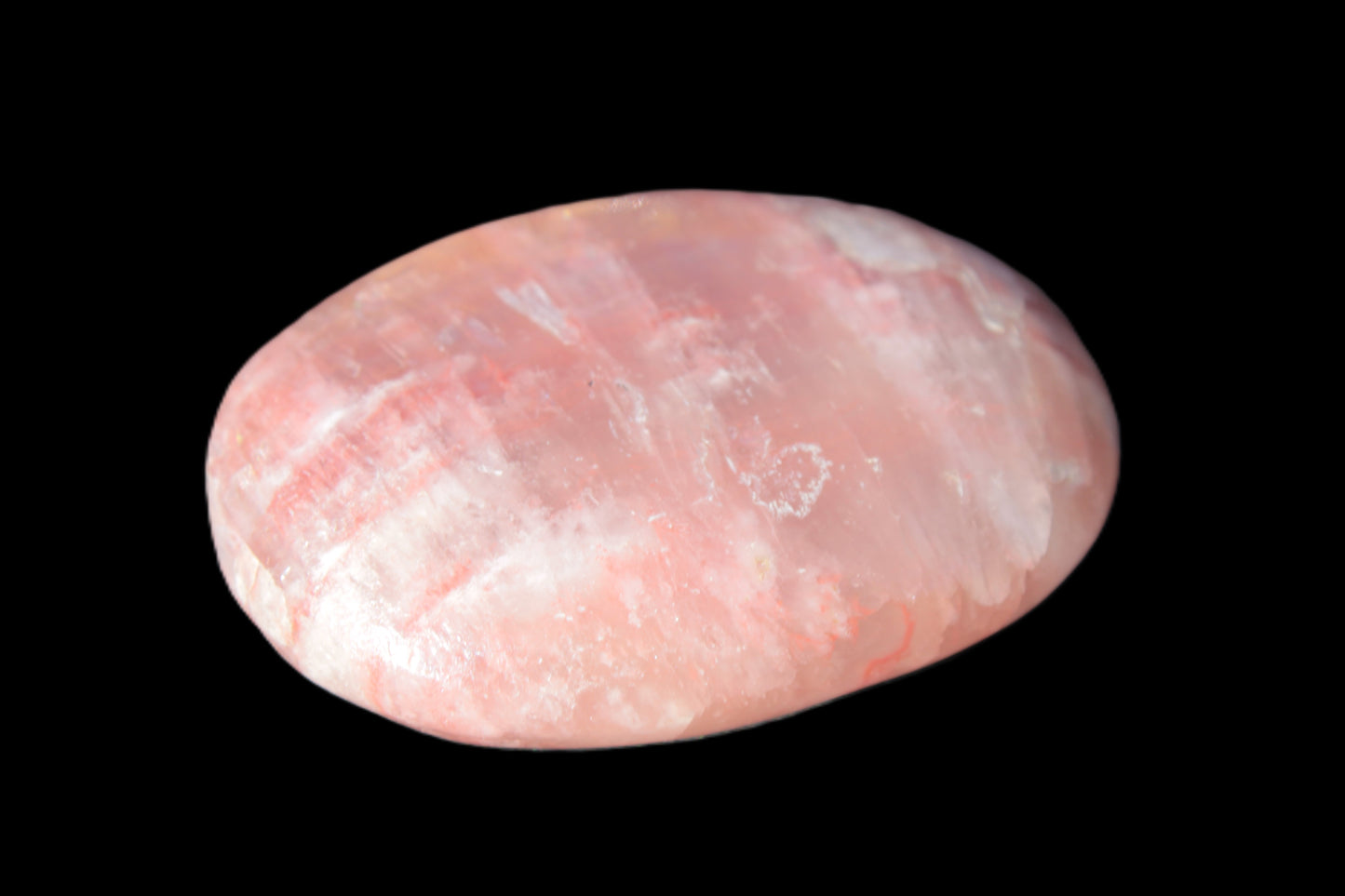 Pink Sorbet Calcite palm stone 57-61mm 71-117g Rocks and Things