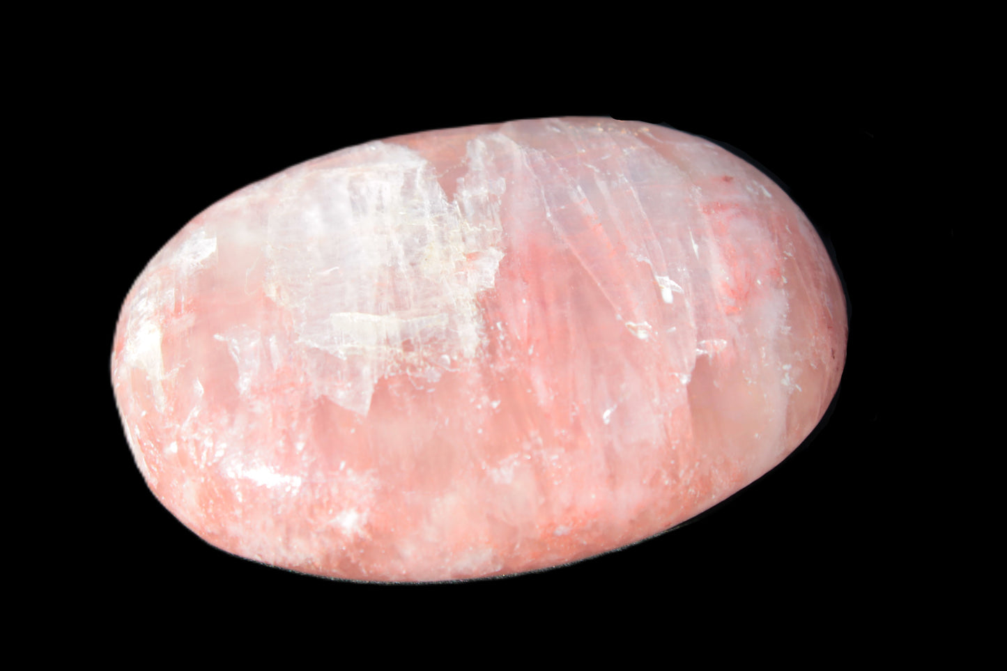 Pink Sorbet Calcite palm stone 57-61mm 71-117g Rocks and Things