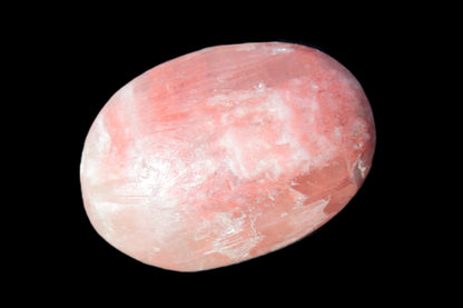 Pink Sorbet Calcite palm stone 57-61mm 71-117g Rocks and Things