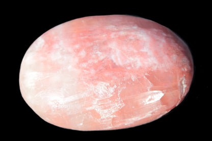 Pink Sorbet Calcite palm stone 57-61mm 71-117g Rocks and Things