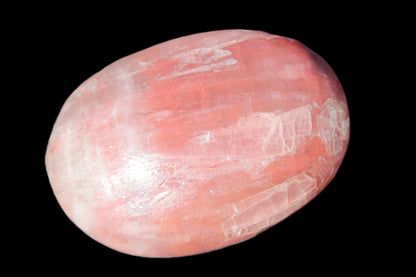 Pink Sorbet Calcite palm stone 57-61mm 71-117g Rocks and Things