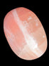 Pink Sorbet Calcite palm stone 57-61mm 71-117g in sunlight - Rocks and Things Store