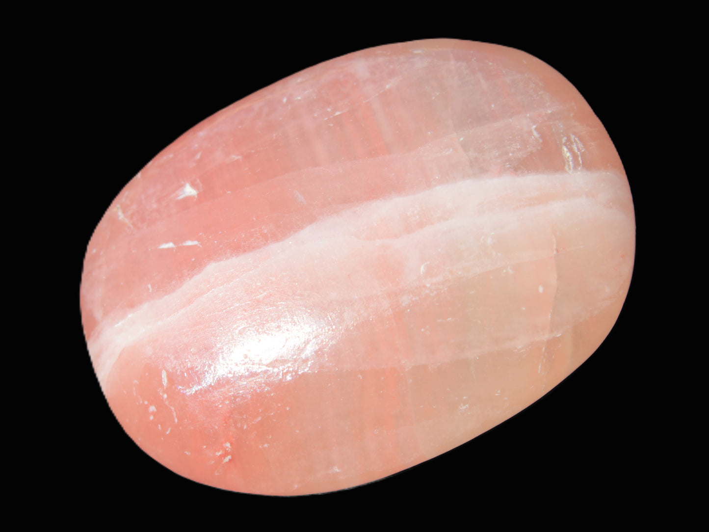 Pink Sorbet Calcite palm stone 57-61mm 71-117g Rocks and Things