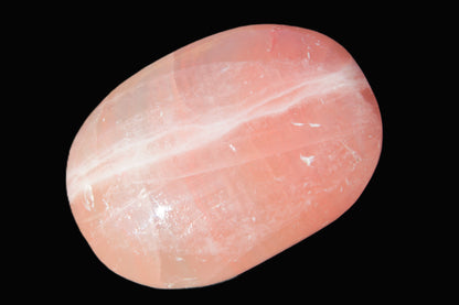 Pink Sorbet Calcite palm stone 57-61mm 71-117g Rocks and Things