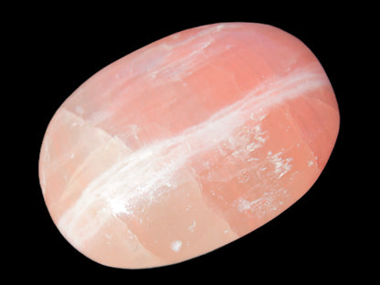 Pink Sorbet Calcite palm stone 57-61mm 71-117g Rocks and Things