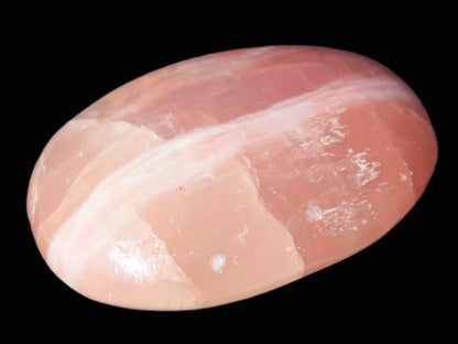 Pink Sorbet Calcite palm stone 57-61mm 71-117g Rocks and Things