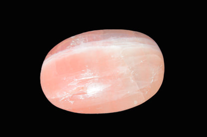 Pink Sorbet Calcite palm stone 57-61mm 71-117g Rocks and Things