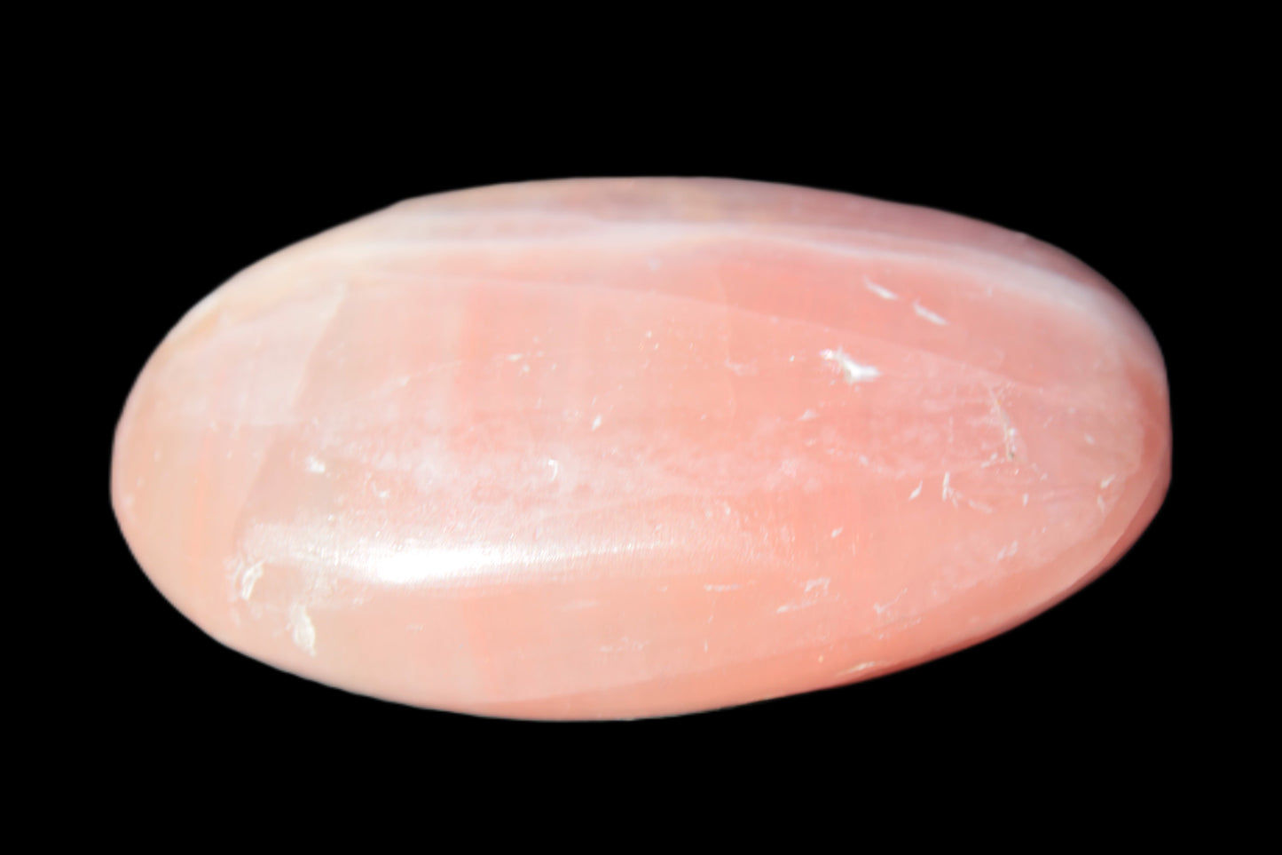 Pink Sorbet Calcite palm stone 57-61mm 71-117g Rocks and Things