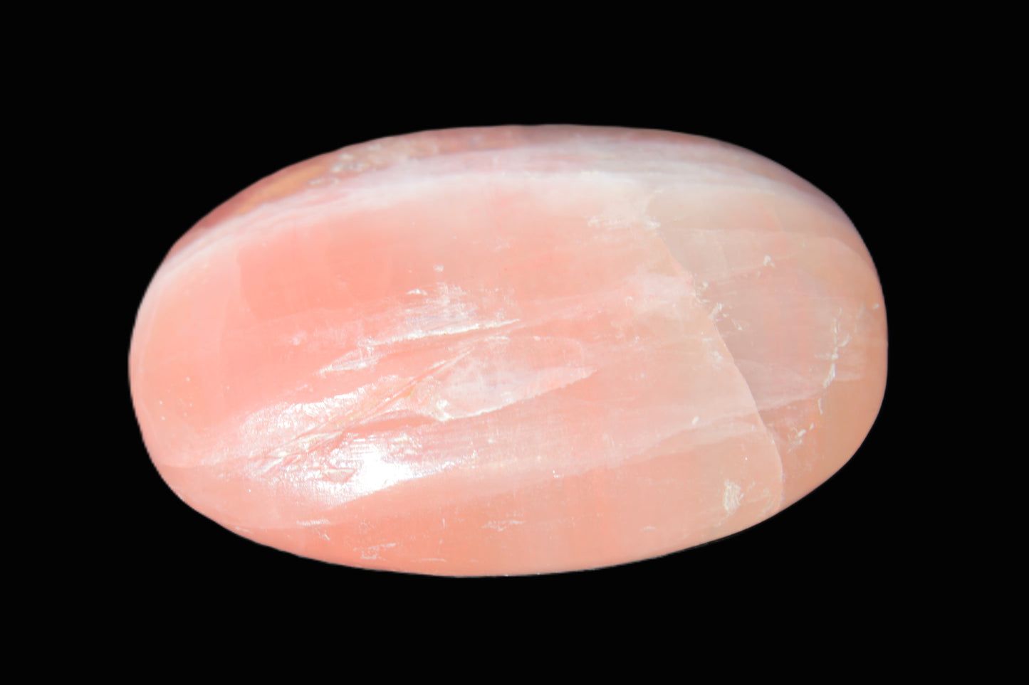 Pink Sorbet Calcite palm stone 57-61mm 71-117g Rocks and Things