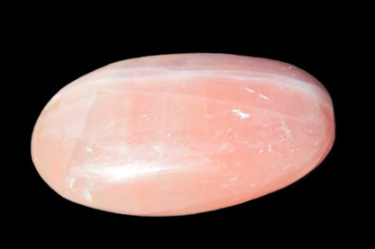 Pink Sorbet Calcite palm stone 57-61mm 71-117g Rocks and Things