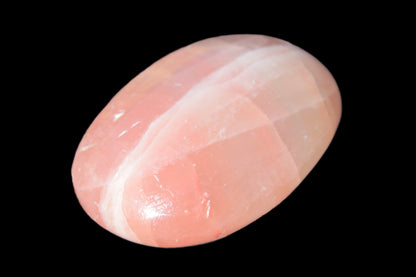 Pink Sorbet Calcite palm stone 57-61mm 71-117g Rocks and Things