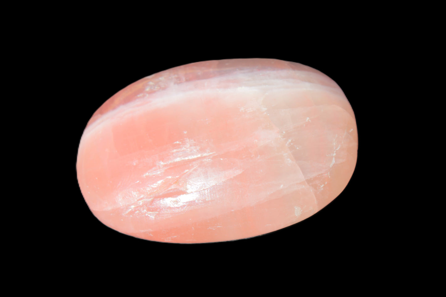 Pink Sorbet Calcite palm stone 57-61mm 71-117g Rocks and Things