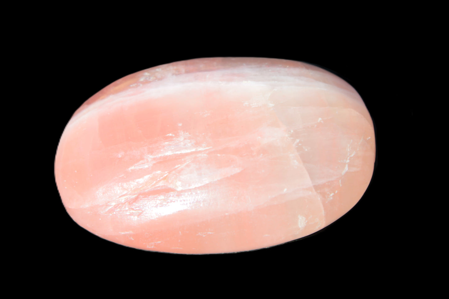 Pink Sorbet Calcite palm stone 57-61mm 71-117g Rocks and Things