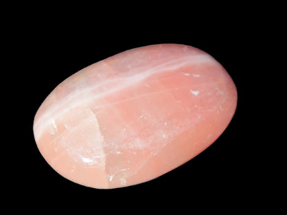 Pink Sorbet Calcite palm stone 57-61mm 71-117g Rocks and Things