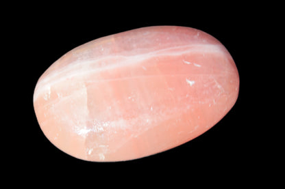 Pink Sorbet Calcite palm stone 57-61mm 71-117g Rocks and Things