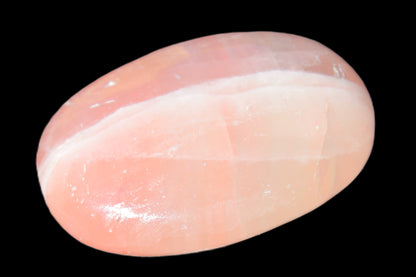 Pink Sorbet Calcite palm stone 57-61mm 71-117g Rocks and Things