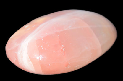 Pink Sorbet Calcite palm stone 57-61mm 71-117g Rocks and Things