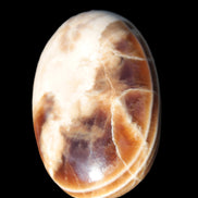 Chocolate Calcite palm stone 58-66mm 91-115g Rocks and Things