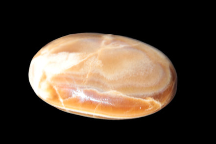 Chocolate Calcite palm stone 58-66mm 91-115g Rocks and Things