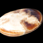 Chocolate Calcite palm stone 58-66mm 91-115g Rocks and Things