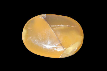 Honey Calcite palm stone 58-62mm 83-95g Rocks and Things