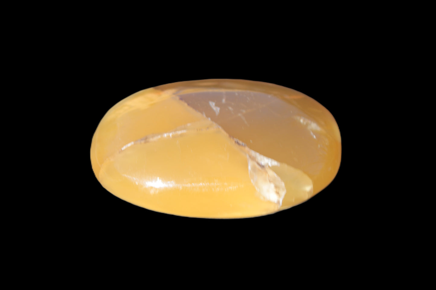 Honey Calcite palm stone 58-62mm 83-95g Rocks and Things