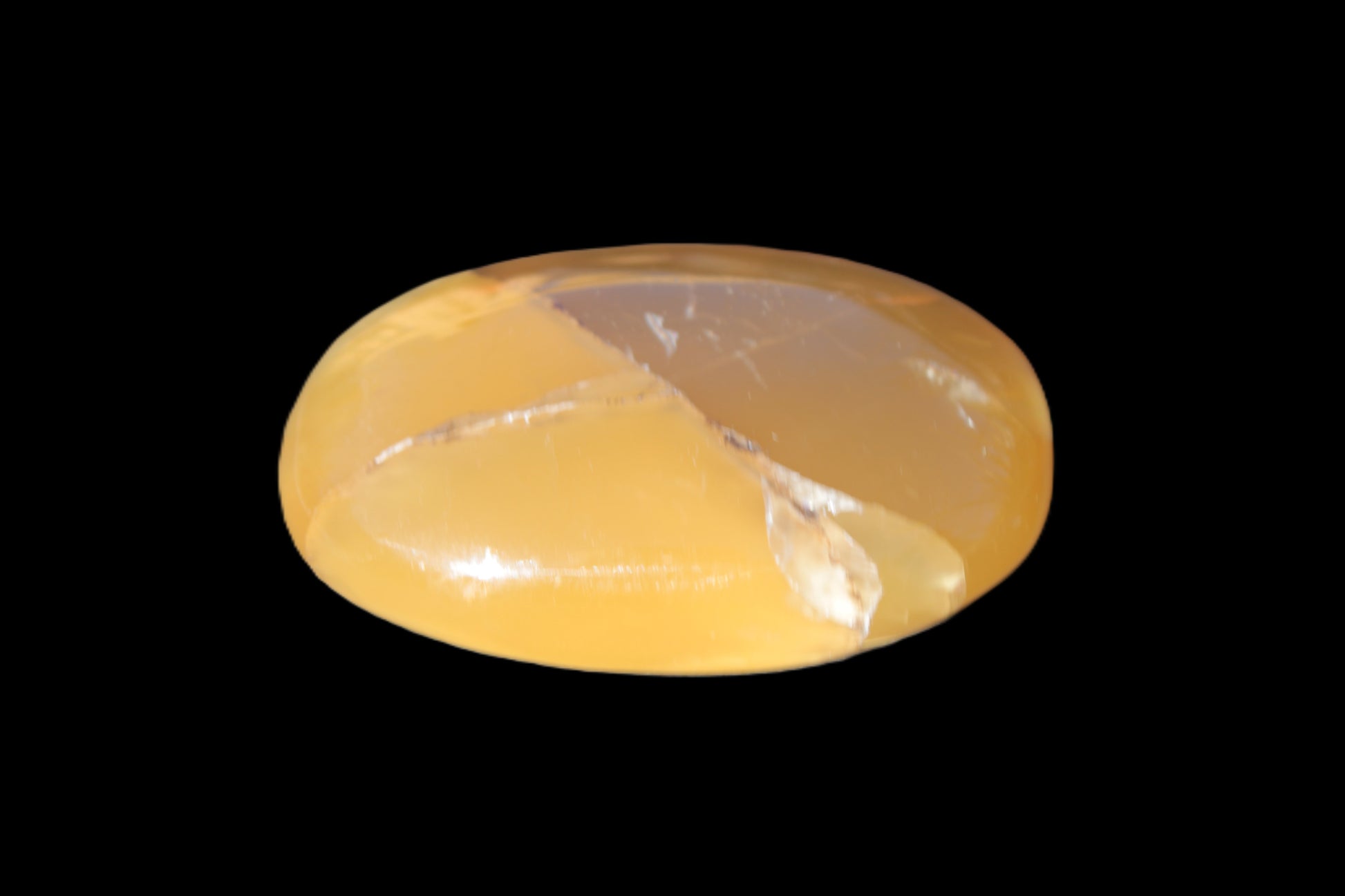 Honey Calcite palm stone 58-62mm 83-95g Rocks and Things