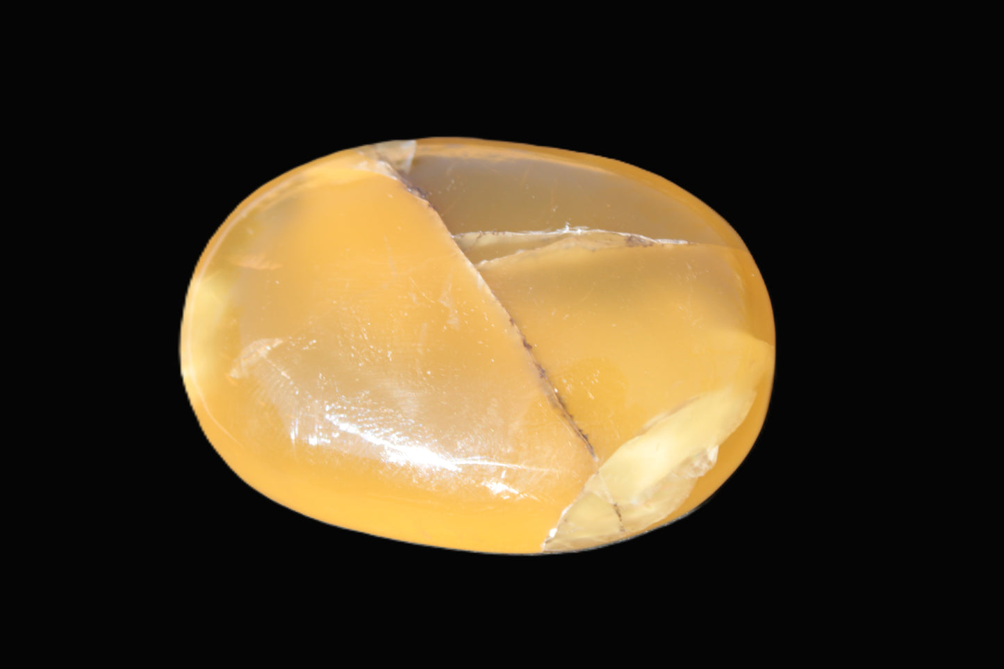 Honey Calcite palm stone 58-62mm 83-95g Rocks and Things