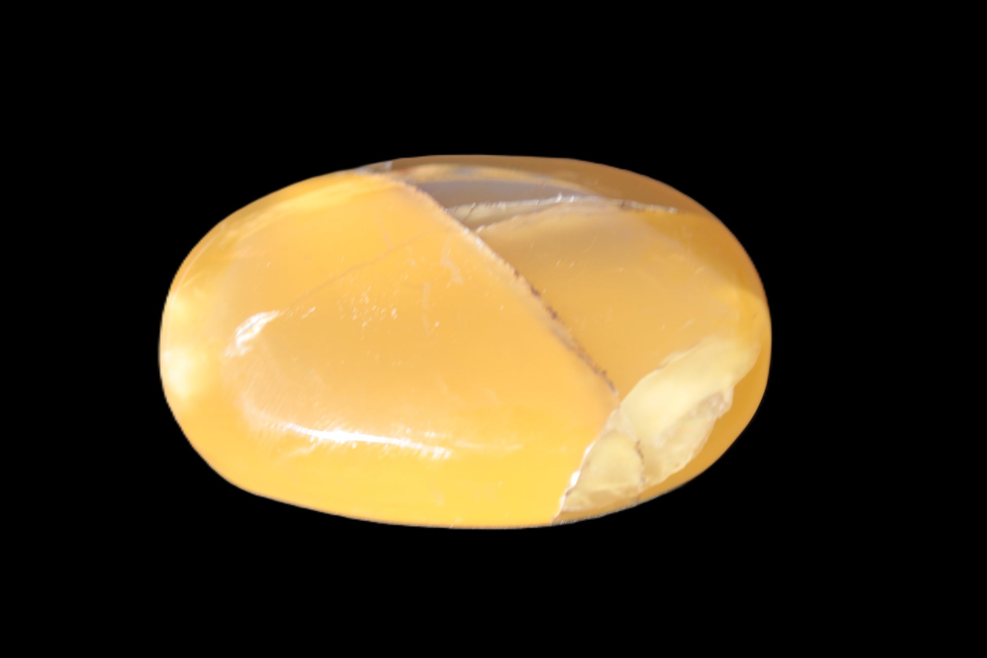 Honey Calcite palm stone 58-62mm 83-95g Rocks and Things