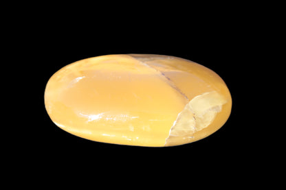 Honey Calcite palm stone 58-62mm 83-95g Rocks and Things