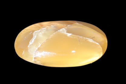 Honey Calcite palm stone 58-62mm 83-95g Rocks and Things