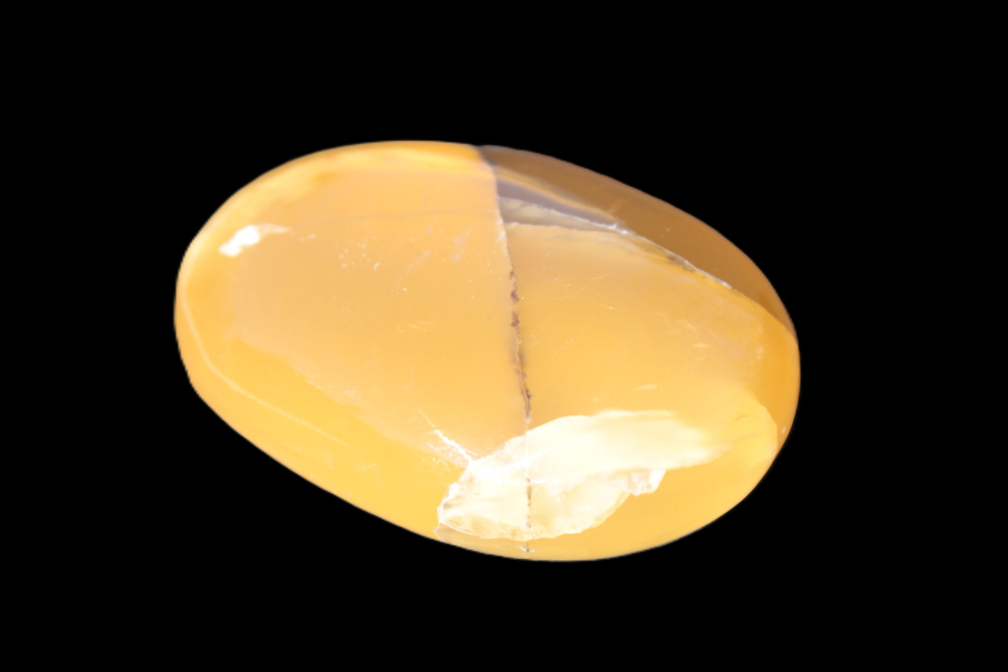 Honey Calcite palm stone 58-62mm 83-95g Rocks and Things