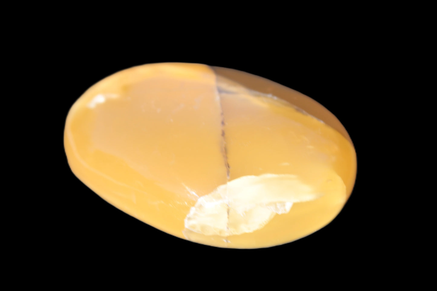 Honey Calcite palm stone 58-62mm 83-95g Rocks and Things