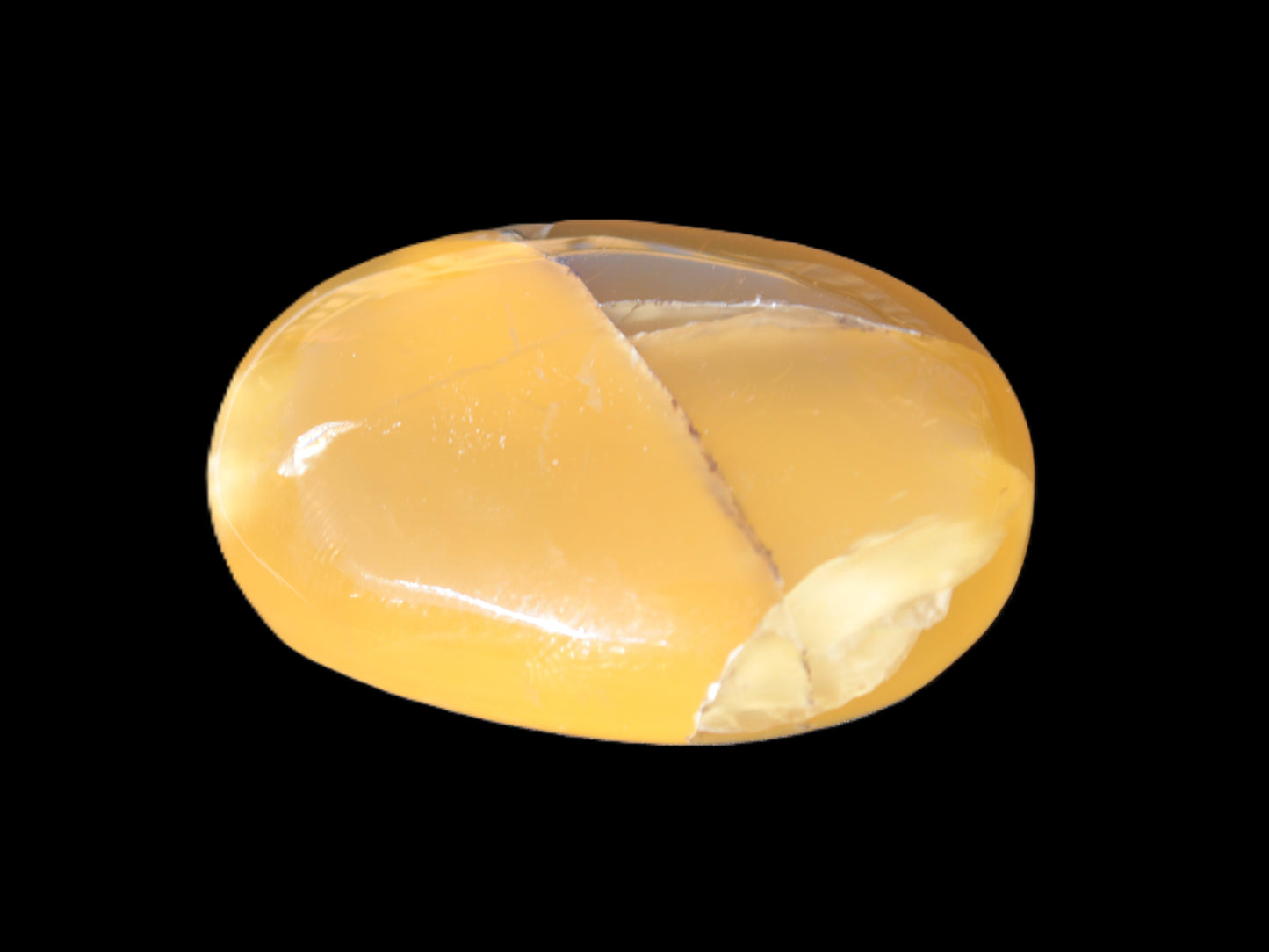 Honey Calcite palm stone 58-62mm 83-95g Rocks and Things