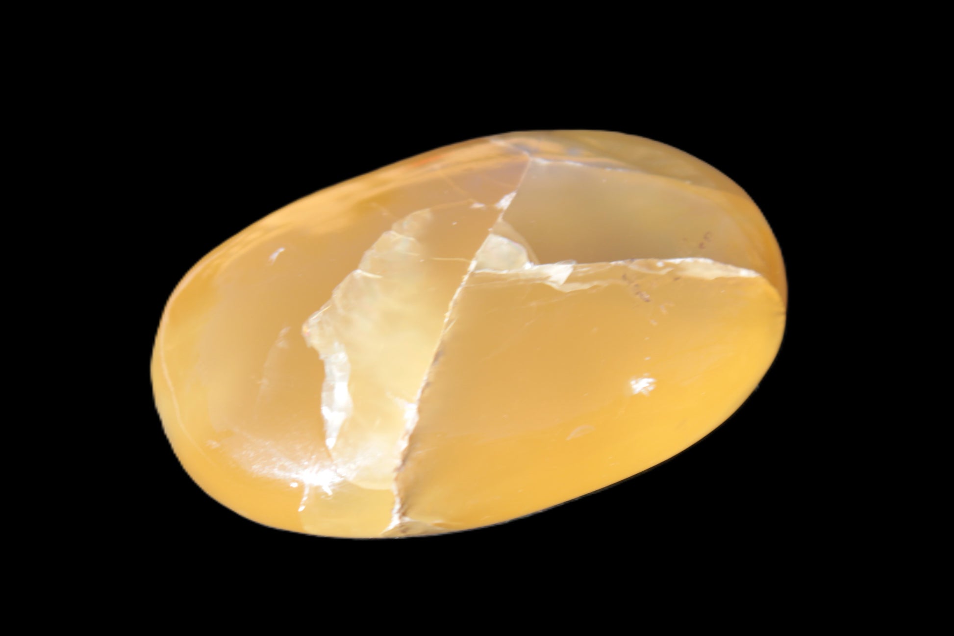 Honey Calcite palm stone 58-62mm 83-95g Rocks and Things