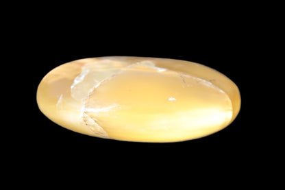 Honey Calcite palm stone 58-62mm 83-95g Rocks and Things