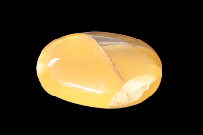 Honey Calcite palm stone 58-62mm 83-95g Rocks and Things