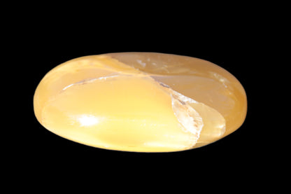 Honey Calcite palm stone 58-62mm 83-95g Rocks and Things