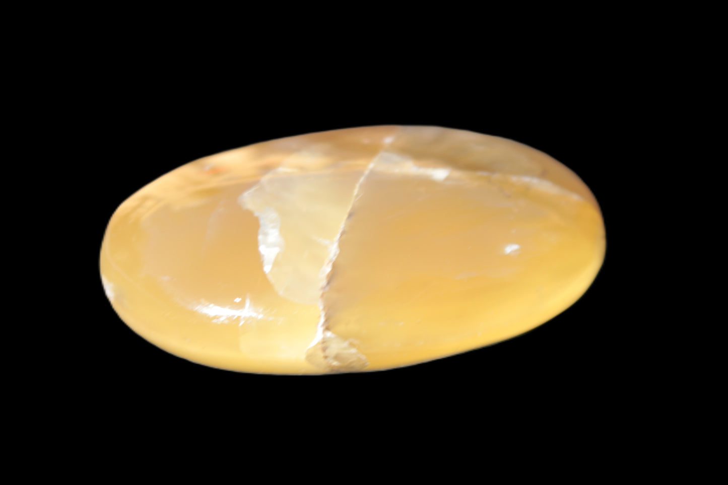 Honey Calcite palm stone 58-62mm 83-95g Rocks and Things