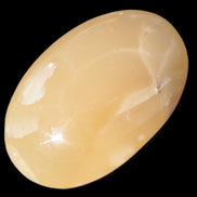 Honey Calcite palm stone 58-62mm 83-95g Rocks and Things