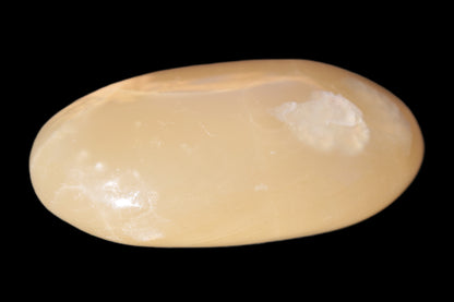 Honey Calcite palm stone 58-62mm 83-95g Rocks and Things