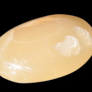 Honey Calcite palm stone 58-62mm 83-95g Rocks and Things