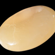 Honey Calcite palm stone 58-62mm 83-95g Rocks and Things