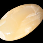 Honey Calcite palm stone 58-62mm 83-95g Rocks and Things