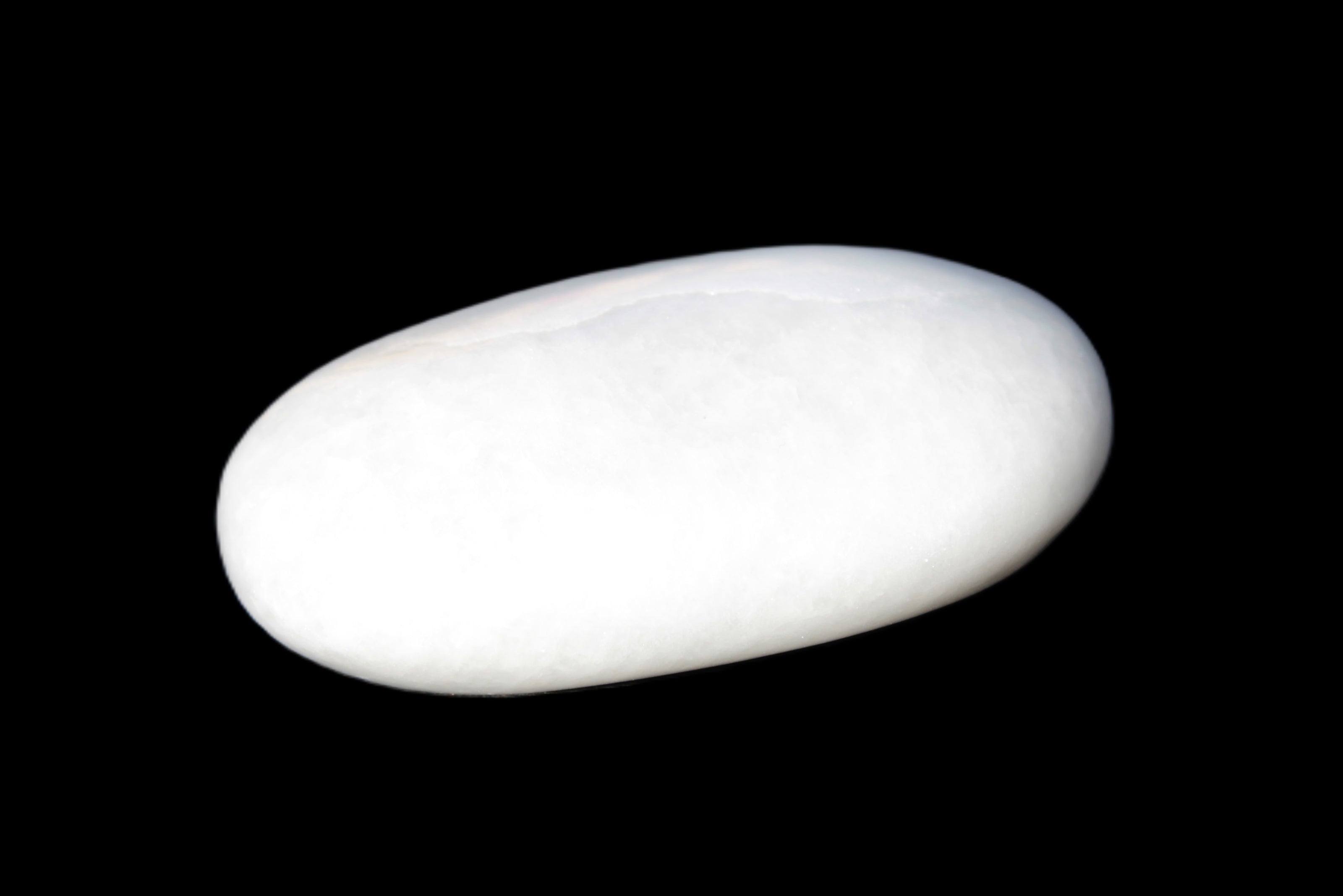 White Jade palm stone from Pakistan 62-72mm 63-86.7g Rocks and Things