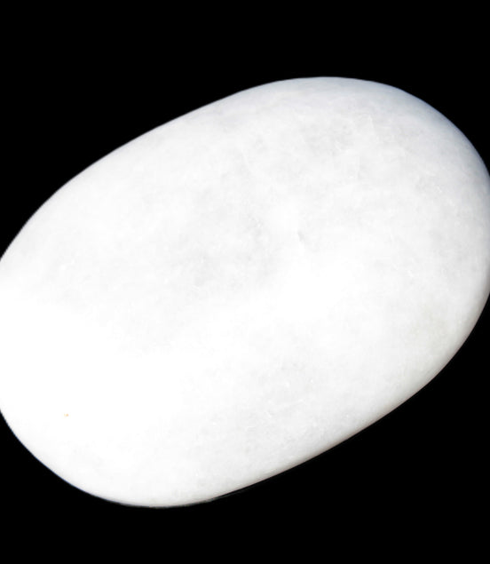 White Jade palm stone from Pakistan 62-72mm 63-86.7g in sunlight - Rocks and Things Store