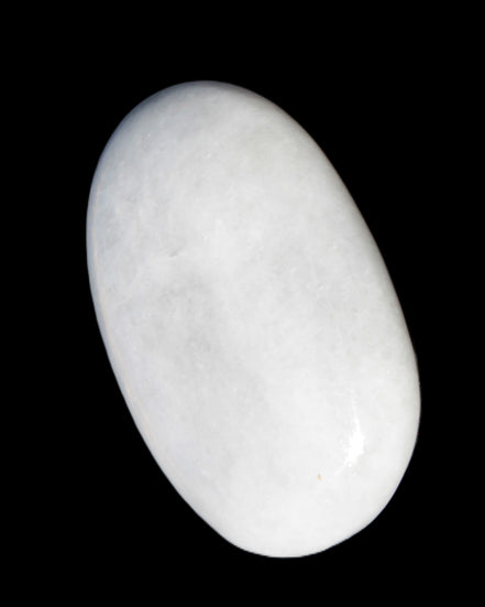 White Jade palm stone from Pakistan 62-72mm 63-86.7g in sunlight - Rocks and Things Store