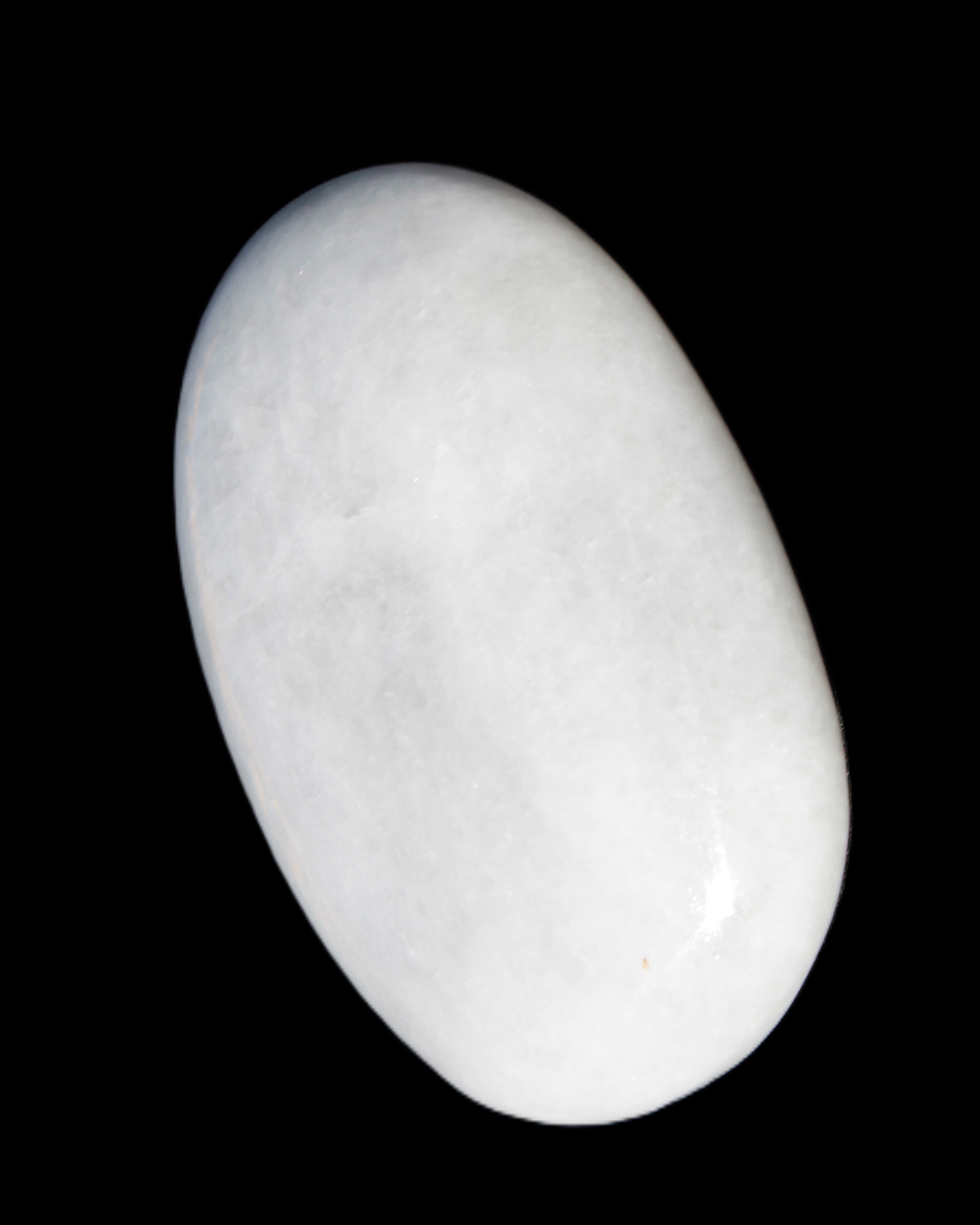 White Jade palm stone from Pakistan 62-72mm 63-86.7g in sunlight - Rocks and Things Store