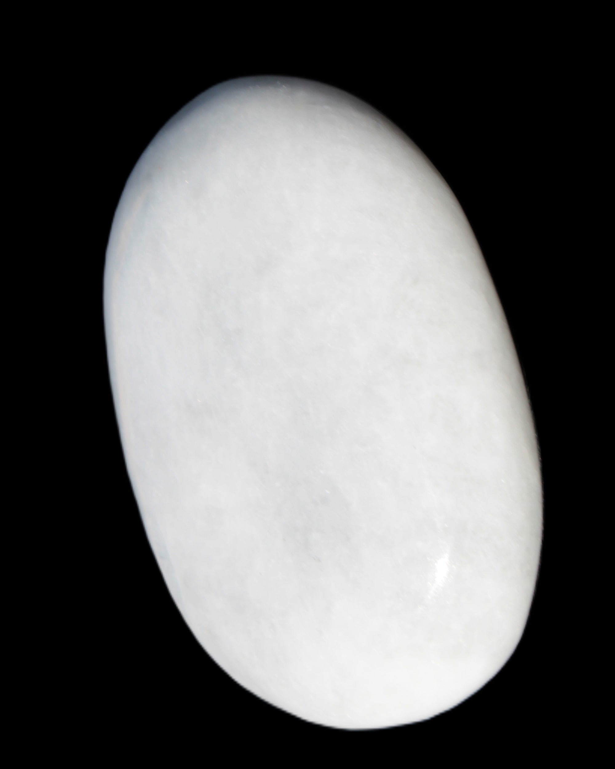 White Jade palm stone from Pakistan 62-72mm 63-86.7g in sunlight - Rocks and Things Store